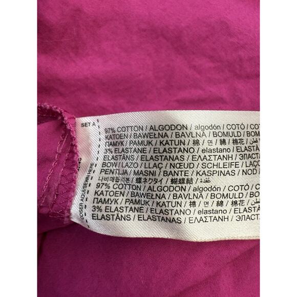 Mango Fuchsia One-Shoulder Cotton Maxi Dress Size Small – Fits S/M - Picture 12 of 14